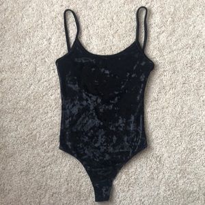 Brandy Melville/John Galt Reina velvet bodysuit